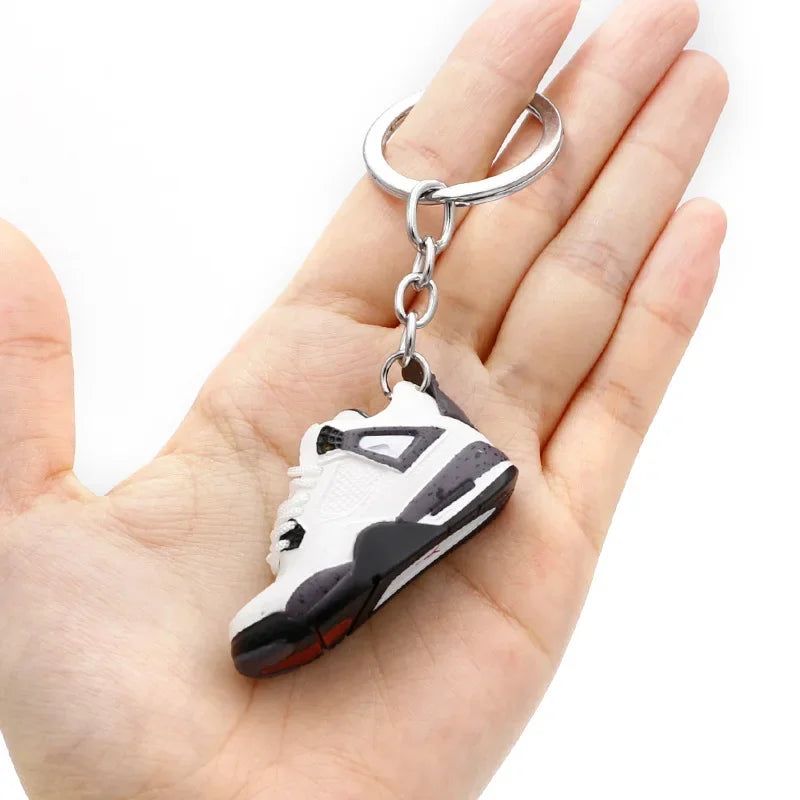 Collectible Mini Air Jordan Sneaker Keychains on Keyring for Hypebeast Fans and Sneakerheads