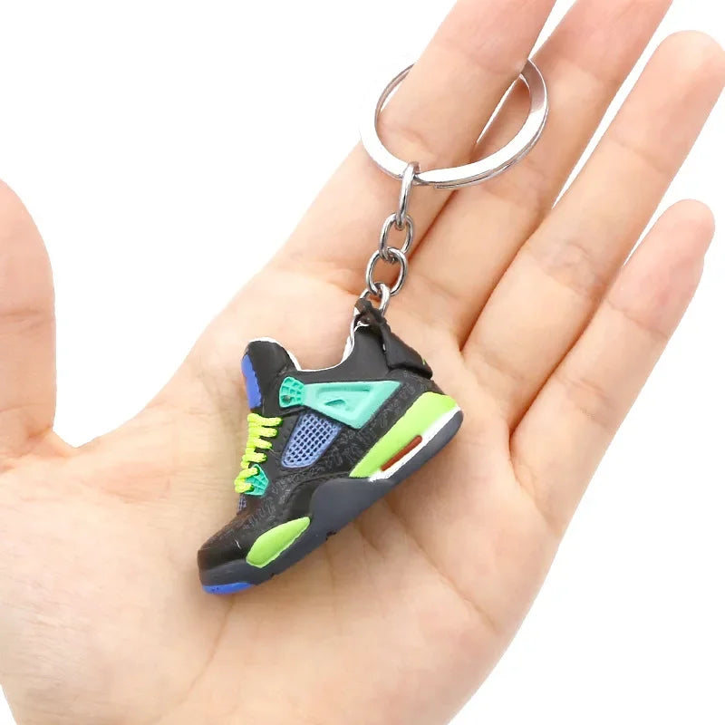 Collectible Mini Air Jordan Sneaker Keychains on Keyring for Hypebeast Fans and Sneakerheads