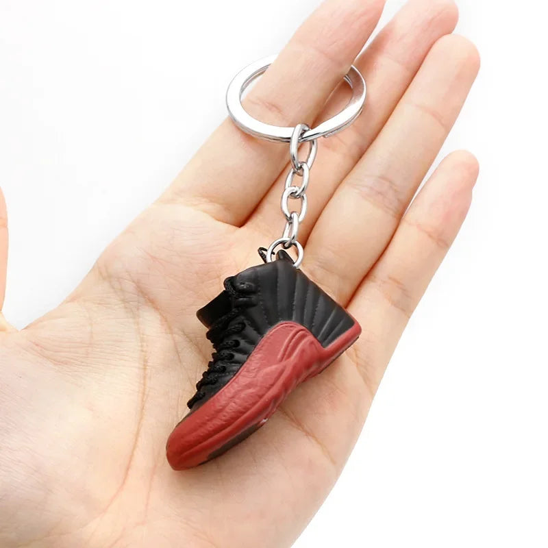 Collectible Mini Air Jordan Sneaker Keychains on Keyring for Hypebeast Fans and Sneakerheads
