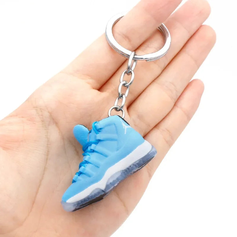 Collectible Mini Air Jordan Sneaker Keychains on Keyring for Hypebeast Fans and Sneakerheads