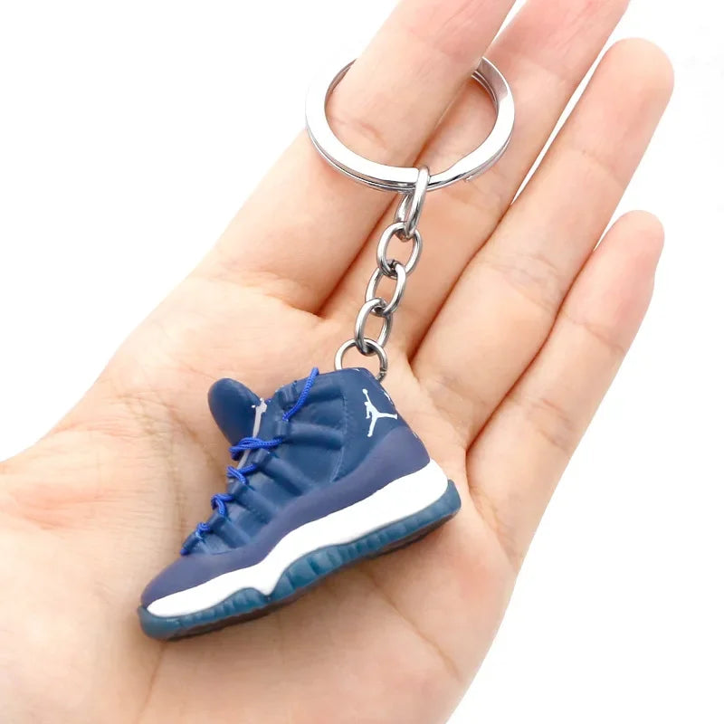 Collectible Mini Air Jordan Sneaker Keychains on Keyring for Hypebeast Fans and Sneakerheads