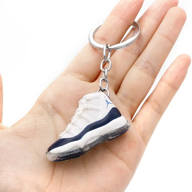 Collectible Mini Air Jordan Sneaker Keychains on Keyring for Hypebeast Fans and Sneakerheads
