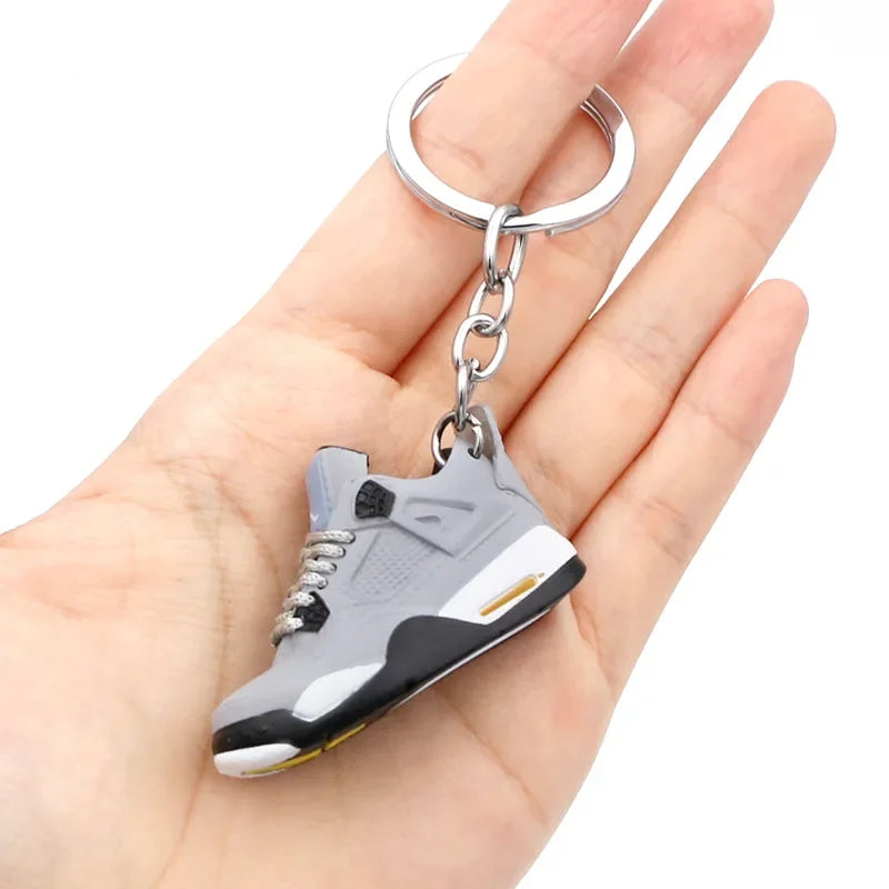 Collectible Mini Air Jordan Sneaker Keychains on Keyring for Hypebeast Fans and Sneakerheads