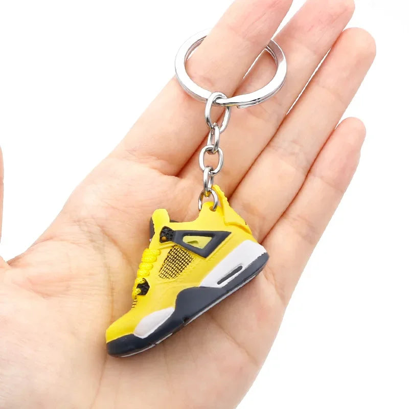 Collectible Mini Air Jordan Sneaker Keychains on Keyring for Hypebeast Fans and Sneakerheads