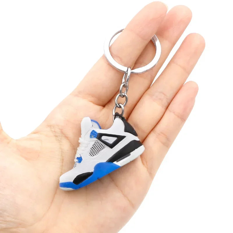 Collectible Mini Air Jordan Sneaker Keychains on Keyring for Hypebeast Fans and Sneakerheads