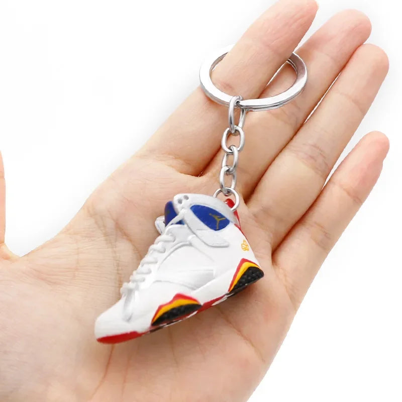 Collectible Mini Air Jordan Sneaker Keychains on Keyring for Hypebeast Fans and Sneakerheads