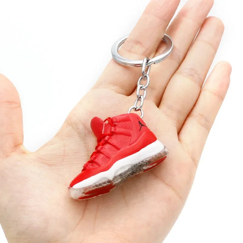 Collectible Mini Air Jordan Sneaker Keychains on Keyring for Hypebeast Fans and Sneakerheads