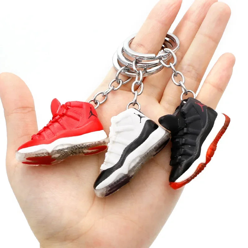 Collectible Mini Air Jordan Sneaker Keychains on Keyring for Hypebeast Fans and Sneakerheads