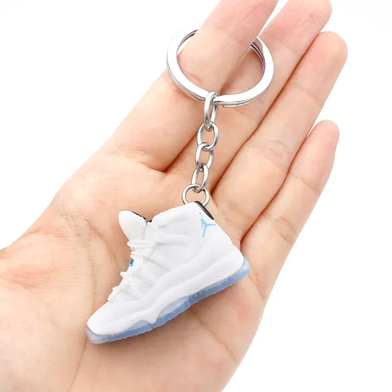 Collectible Mini Air Jordan Sneaker Keychains on Keyring for Hypebeast Fans and Sneakerheads