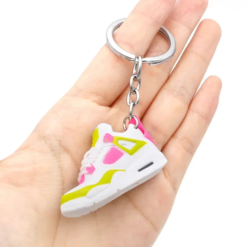 Collectible Mini Air Jordan Sneaker Keychains on Keyring for Hypebeast Fans and Sneakerheads