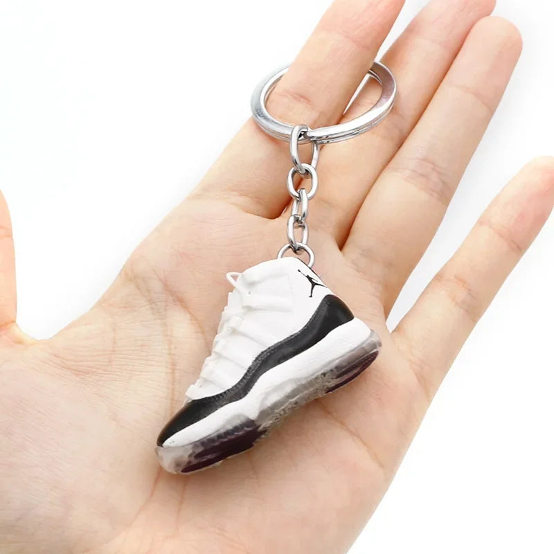 Collectible Mini Air Jordan Sneaker Keychains on Keyring for Hypebeast Fans and Sneakerheads