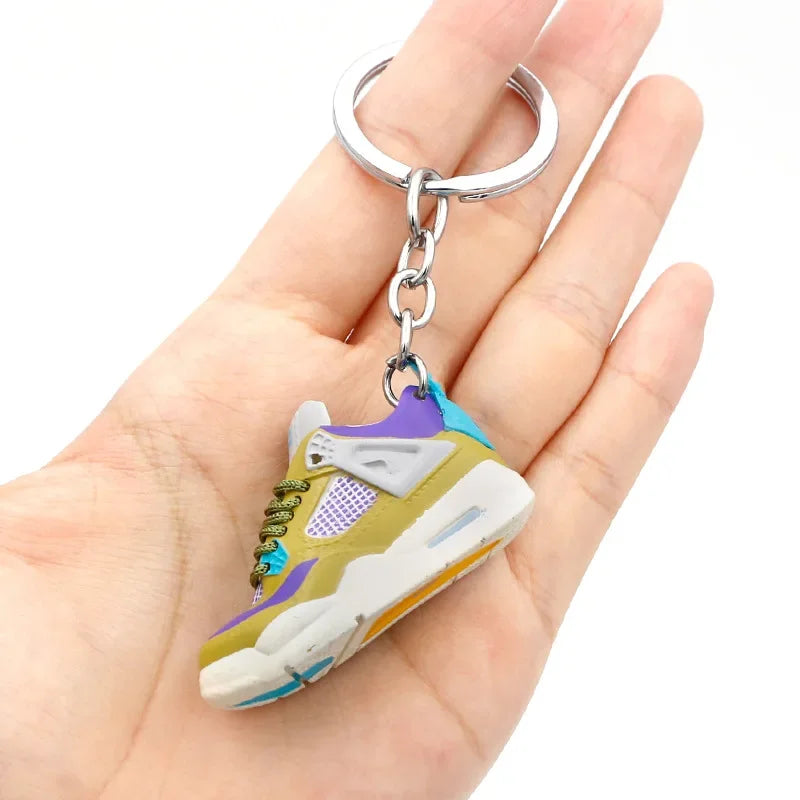Collectible Mini Air Jordan Sneaker Keychains on Keyring for Hypebeast Fans and Sneakerheads