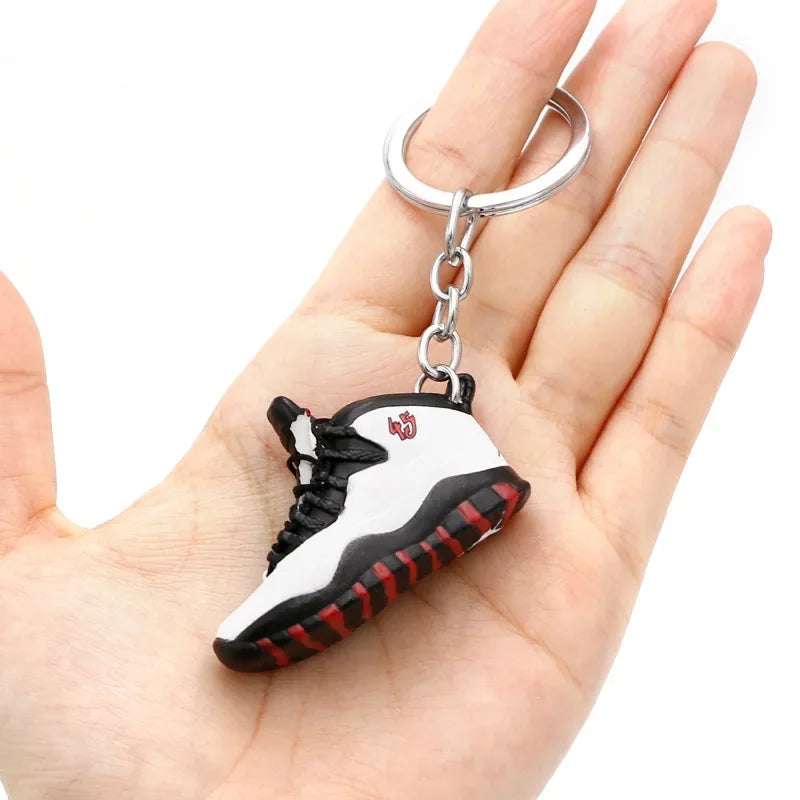 Collectible Mini Air Jordan Sneaker Keychains on Keyring for Hypebeast Fans and Sneakerheads
