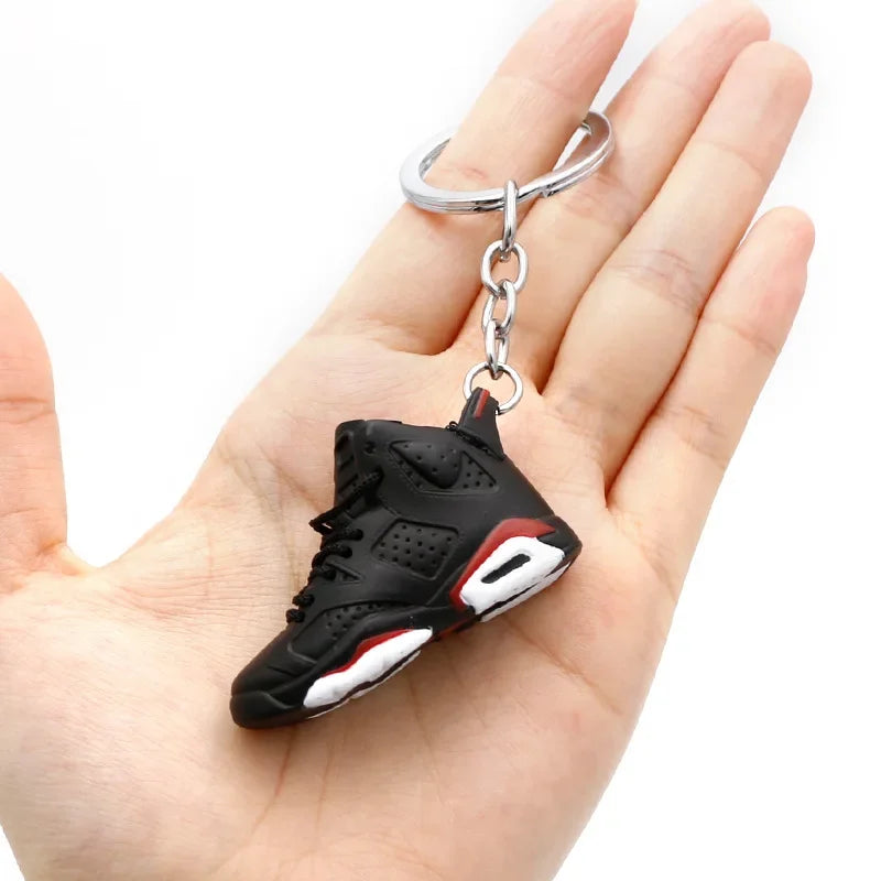 Collectible Mini Air Jordan Sneaker Keychains on Keyring for Hypebeast Fans and Sneakerheads