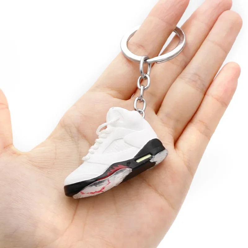 Collectible Mini Air Jordan Sneaker Keychains on Keyring for Hypebeast Fans and Sneakerheads
