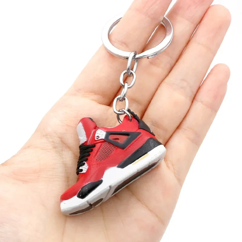 Collectible Mini Air Jordan Sneaker Keychains on Keyring for Hypebeast Fans and Sneakerheads