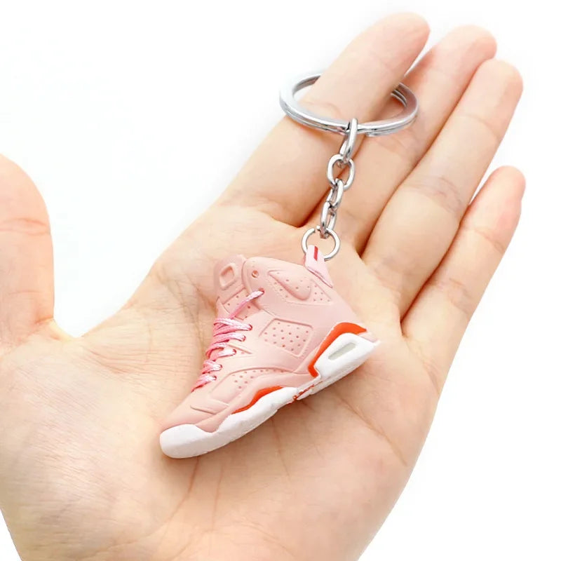 Collectible Mini Air Jordan Sneaker Keychains on Keyring for Hypebeast Fans and Sneakerheads