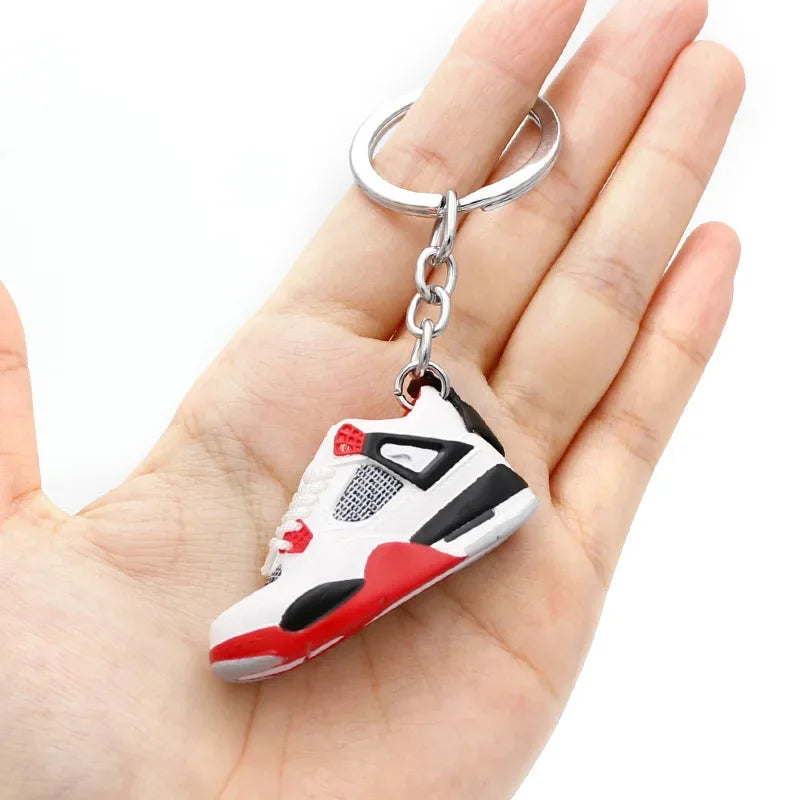 Collectible Mini Air Jordan Sneaker Keychains on Keyring for Hypebeast Fans and Sneakerheads