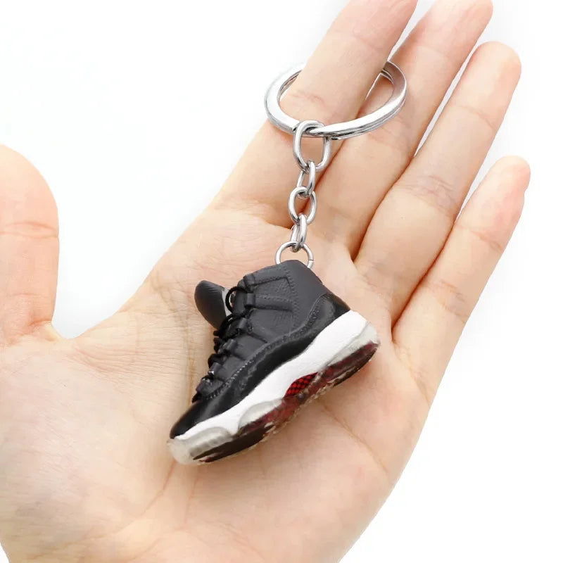 Collectible Mini Air Jordan Sneaker Keychains on Keyring for Hypebeast Fans and Sneakerheads
