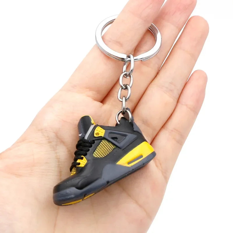 Collectible Mini Air Jordan Sneaker Keychains on Keyring for Hypebeast Fans and Sneakerheads