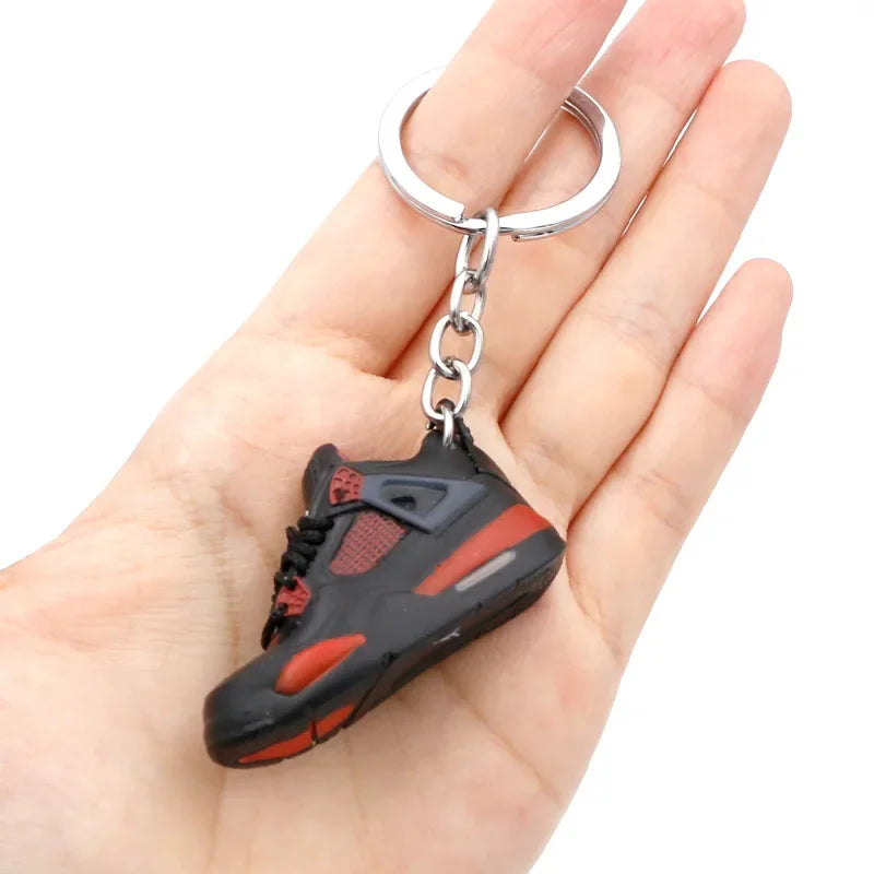 Collectible Mini Air Jordan Sneaker Keychains on Keyring for Hypebeast Fans and Sneakerheads