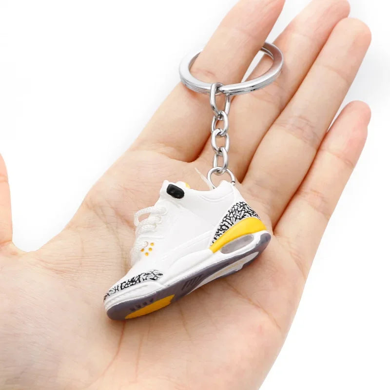 Collectible Mini Air Jordan Sneaker Keychains on Keyring for Hypebeast Fans and Sneakerheads