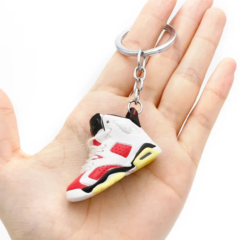 Collectible Mini Air Jordan Sneaker Keychains on Keyring for Hypebeast Fans and Sneakerheads