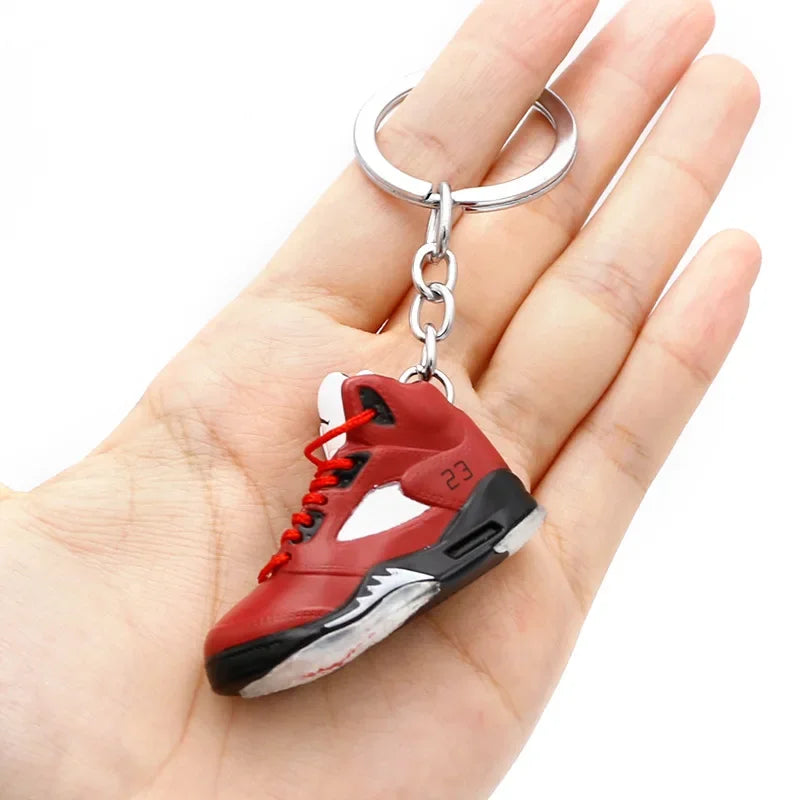 Collectible Mini Air Jordan Sneaker Keychains on Keyring for Hypebeast Fans and Sneakerheads
