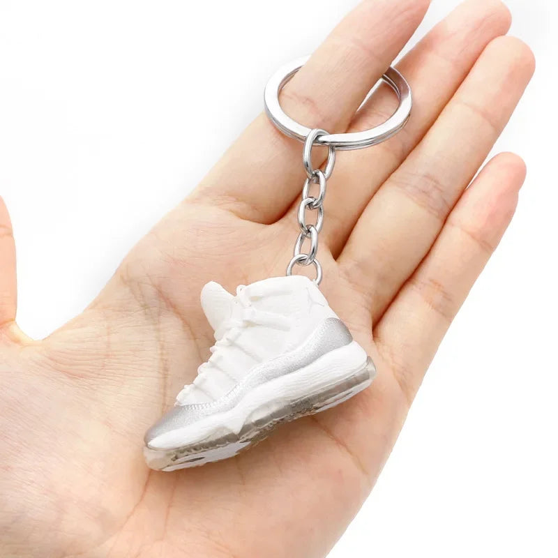 Collectible Mini Air Jordan Sneaker Keychains on Keyring for Hypebeast Fans and Sneakerheads