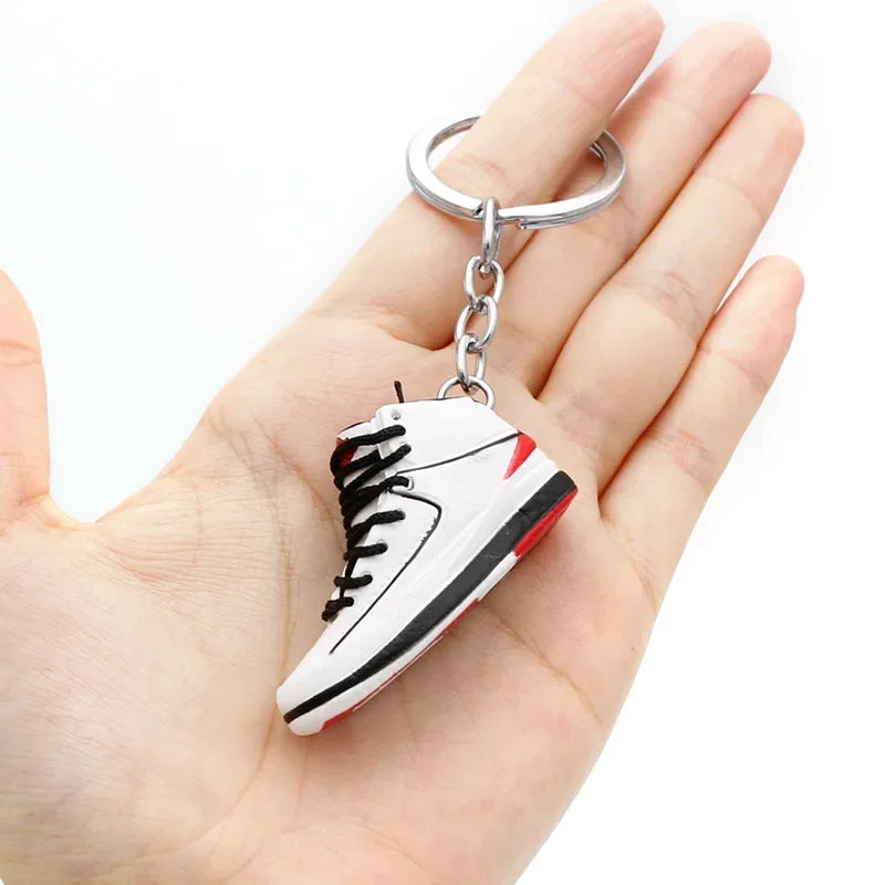 Collectible Mini Air Jordan Sneaker Keychains on Keyring for Hypebeast Fans and Sneakerheads