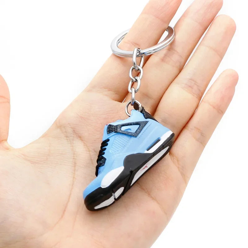 Collectible Mini Air Jordan Sneaker Keychains on Keyring for Hypebeast Fans and Sneakerheads
