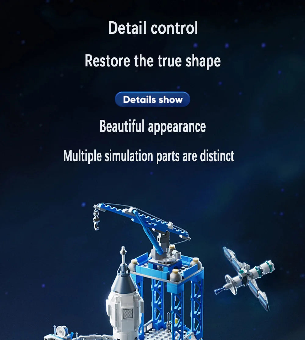 Space-themed model with text on detail control and appearance