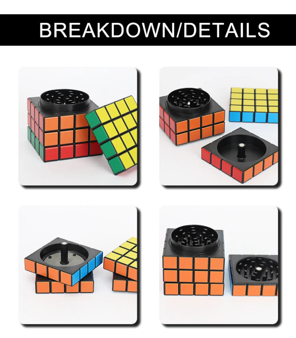 Rubik's Cube Magnetic Herb Grinder