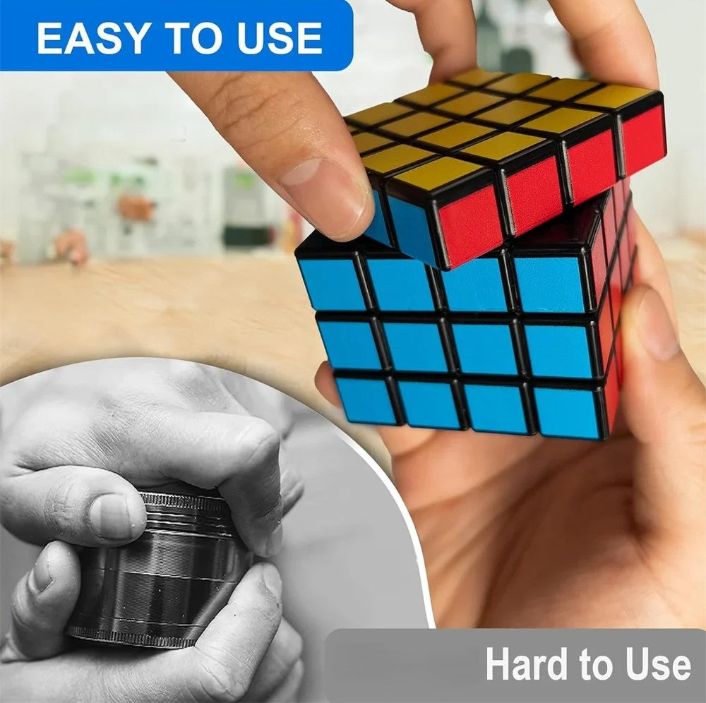 Rubik's Cube Magnetic Herb Grinder