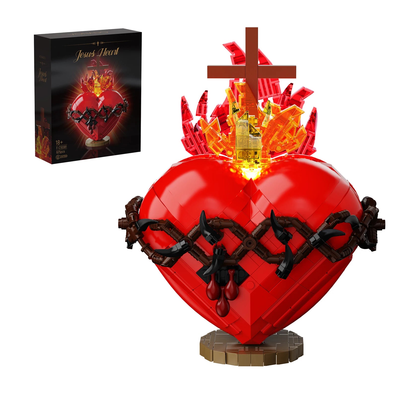 Sacred Heart of Jesus Building Block Puzzle Christian Gift and Decoration