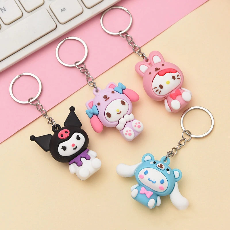 Sanrio Hello Kitty & Kuromi Keychains | Cute Kawaii My Melody & Cinnamoroll Gifts