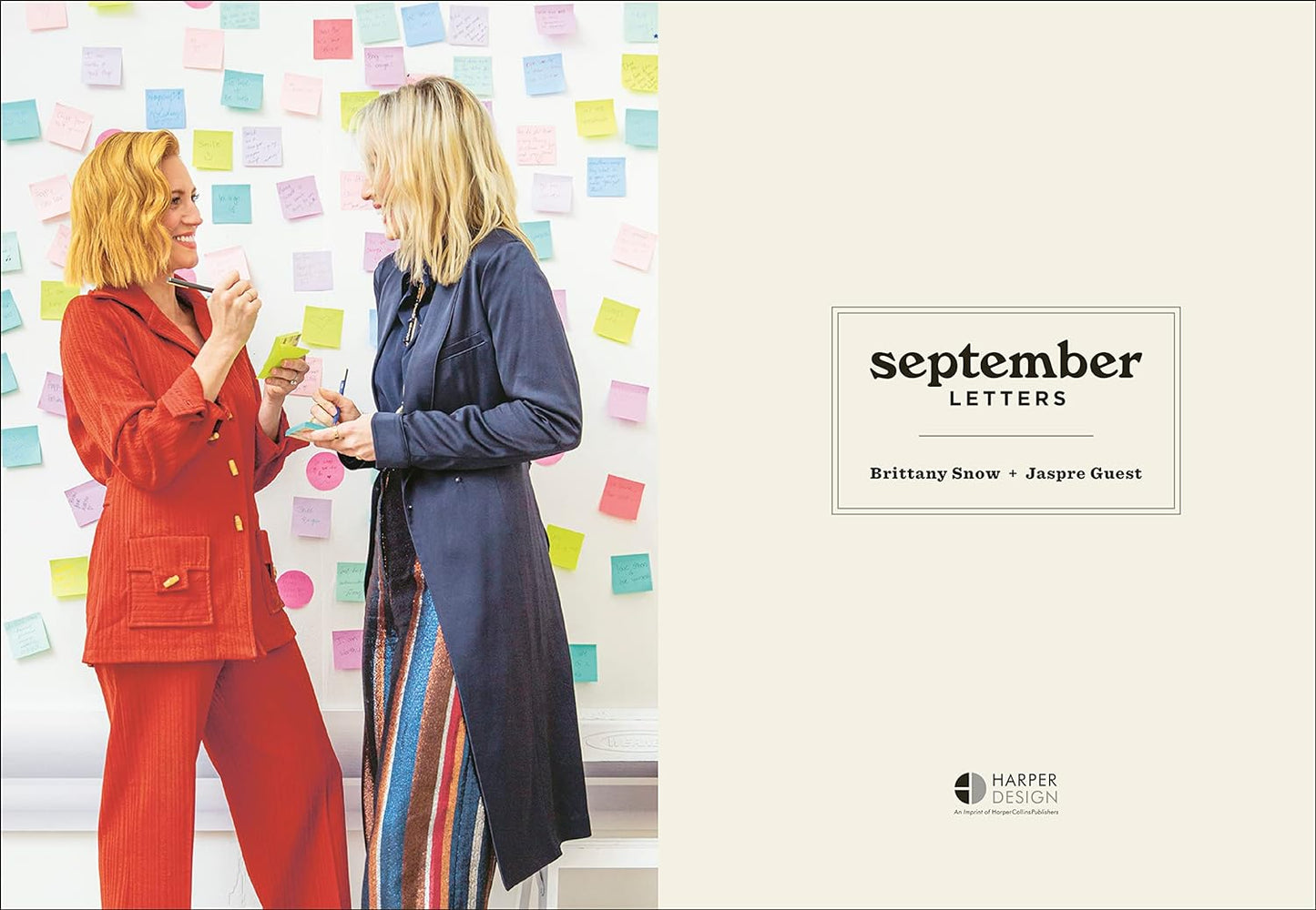 Title page from the book "September Letters" by Brittany Snow & Jaspre Guest.