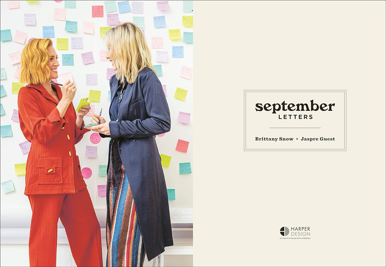Title page from the book "September Letters" by Brittany Snow & Jaspre Guest.