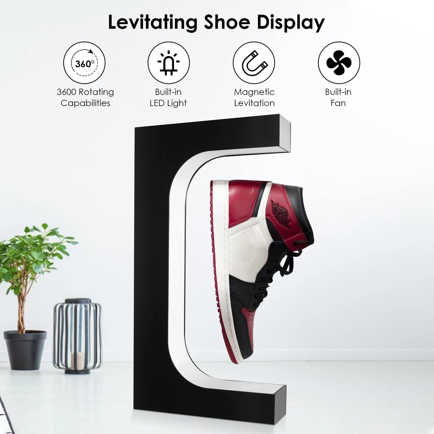 Spotlight Sneaker 360-degree Shoe Display | Magnetic Floating Footwear