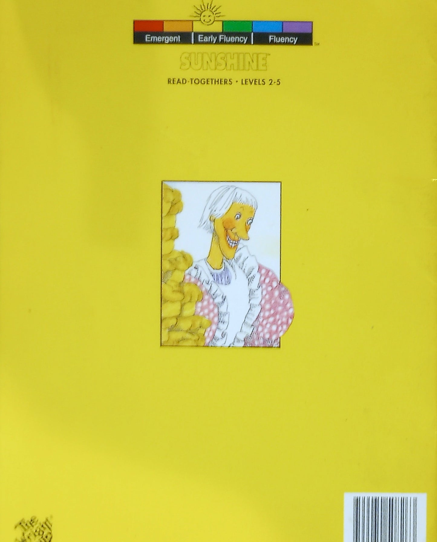 Book cover with a yellow background and a illustration of a child and teddy bear, labeled 'Sunshine'.