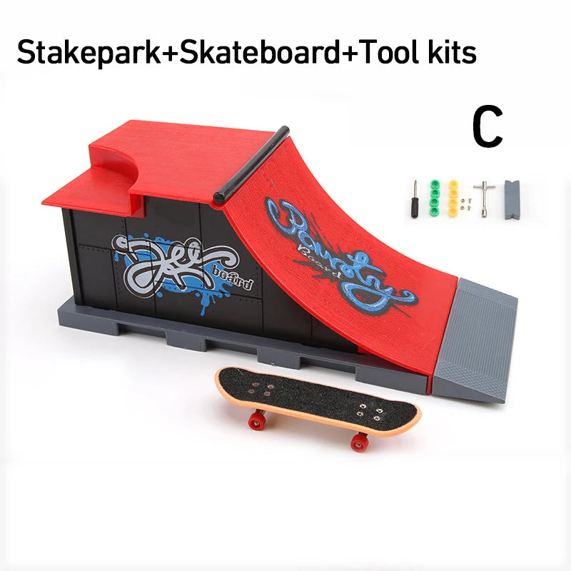 Modular Fingerboard Skate Park Ramp Set