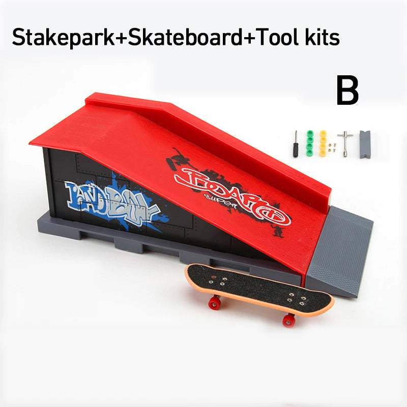 Modular Fingerboard Skate Park Ramp Set