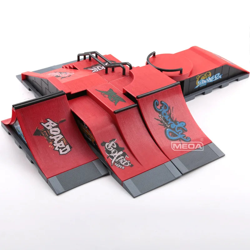 Modular Fingerboard Skate Park Ramp Set