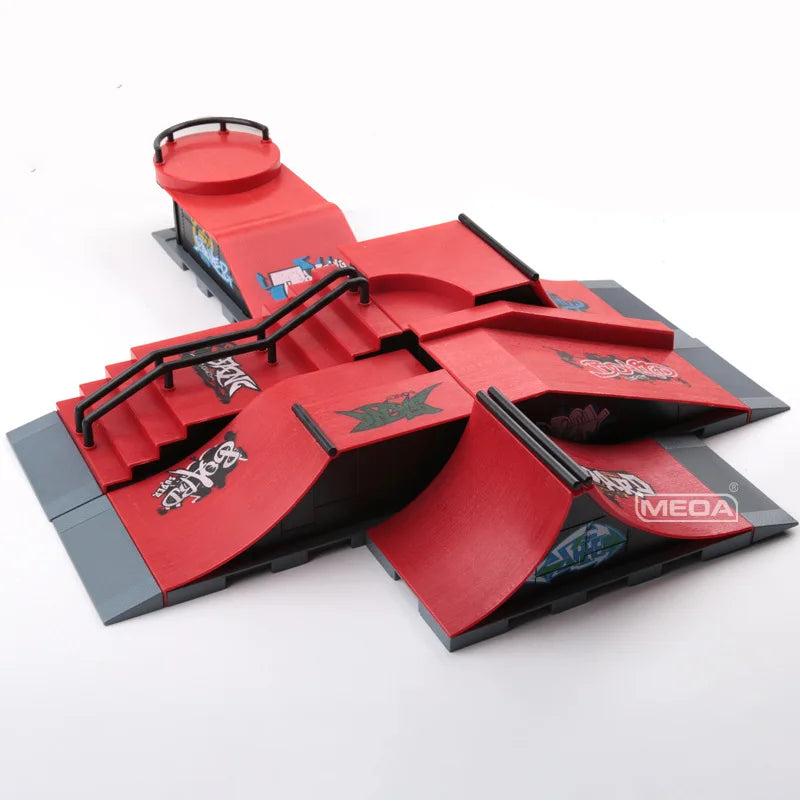 Modular Fingerboard Skate Park Ramp Set