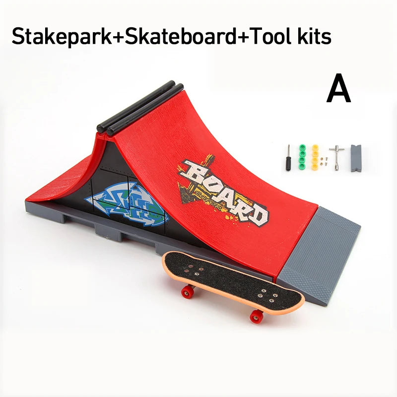 Modular Fingerboard Skate Park Ramp Set