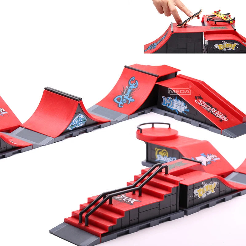 Modular Fingerboard Skate Park Ramp Set