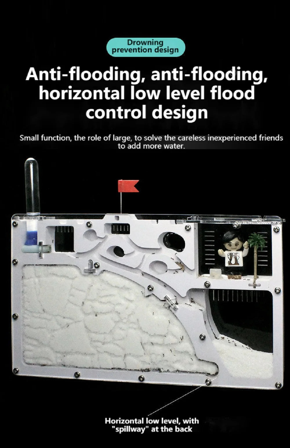 Terrarium Ant Farm Castle | Formicarium Insect Colony Sand Science Study Kits