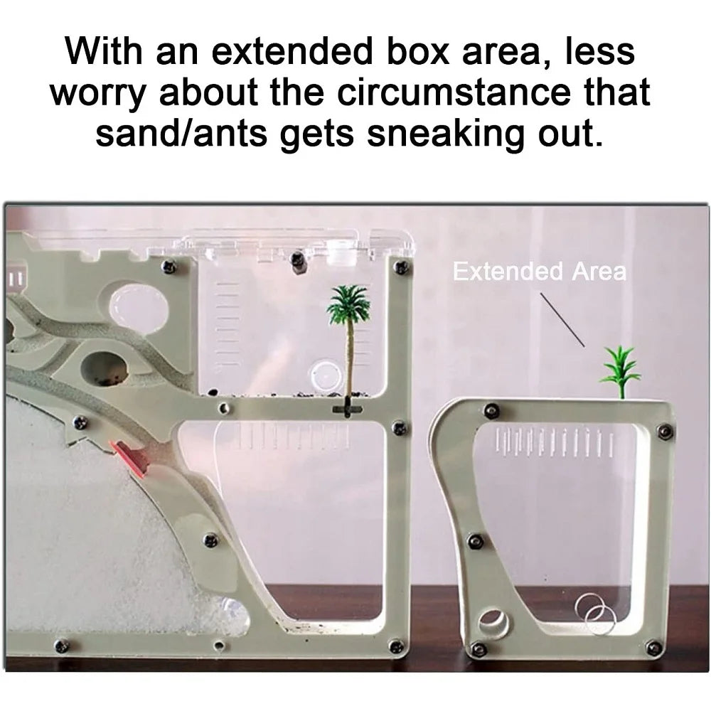 Terrarium Ant Farm Castle | Formicarium Insect Colony Sand Science Study Kits