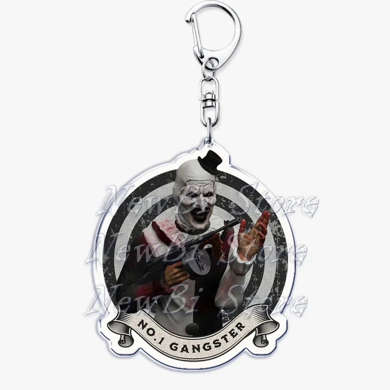 Terrifier Film Keychains: Art the Clown Key Rings