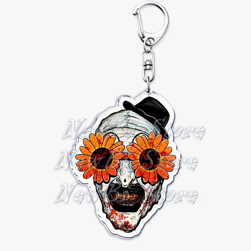 Terrifier Film Keychains: Art the Clown Key Rings